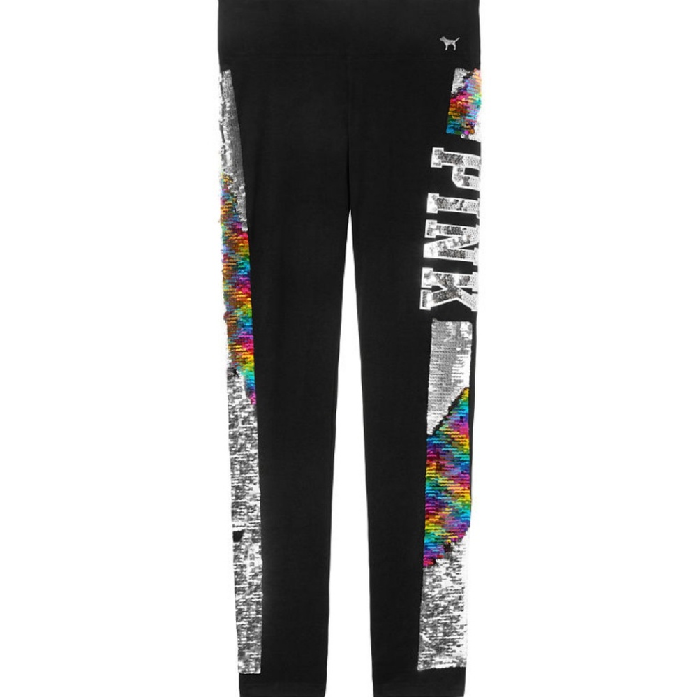 Vs pink reversible sequin legging - Picture 1 of 3